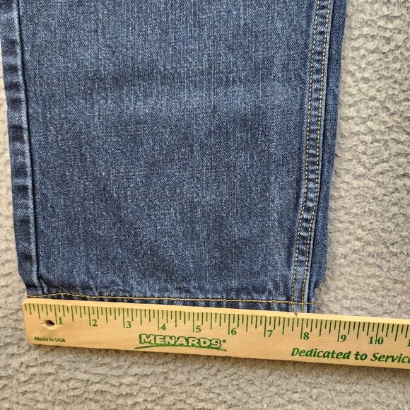 Levis Jeans Mens 38x30 Blue Denim Straight Leg 505 Mid Rise Classic American - Picture 6 of 9